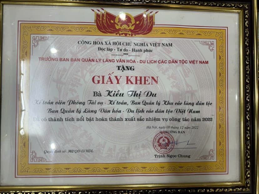 Kế toán viên xuất sắc